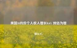 美国10月份个人收入增长0.6% 预估为增长0.3%