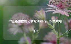 ST证通因虚假记载被罚400万，投资索赔征集