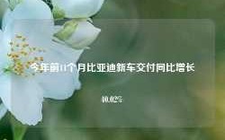 今年前11个月比亚迪新车交付同比增长40.02%