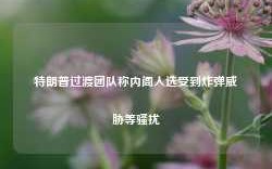 特朗普过渡团队称内阁人选受到炸弹威胁等骚扰