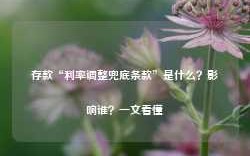 存款“利率调整兜底条款”是什么？影响谁？一文看懂