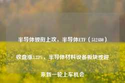 半导体领衔上攻，半导体ETF（512480）收盘涨3.23%，半导体材料设备板块或迎来新一轮上车机会-第1张图片-义乌微创医院