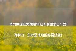 华力集团汪力成给年轻人创业忠告：要有毅力，失败是成功的必要技能！-第1张图片-义乌微创医院