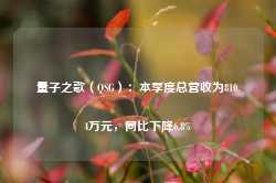 量子之歌（QSG）：本季度总营收为810.4万元，同比下降6.8%-第1张图片-义乌微创医院